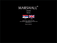 Tablet Screenshot of marshall.co.rs
