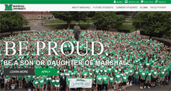 Desktop Screenshot of marshall.edu