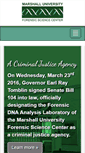 Mobile Screenshot of forensics.marshall.edu